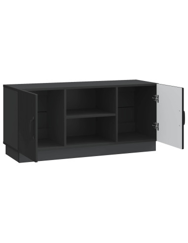 Mobile TV Nero 102 x 34,5 x 47 cm Legno ingegnerizzato