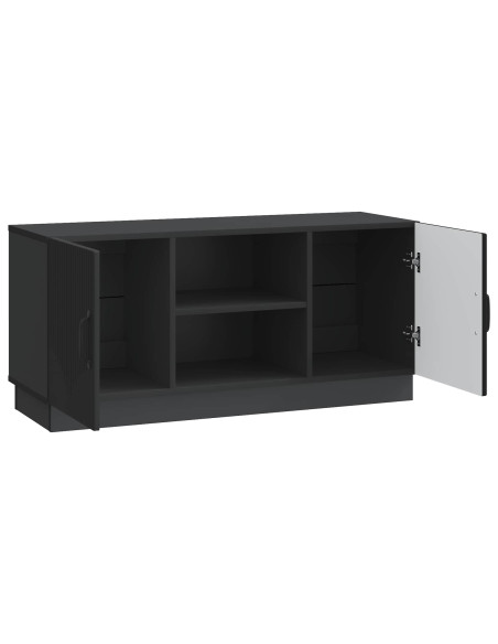 Mobile TV Nero 102 x 34,5 x 47 cm Legno ingegnerizzato