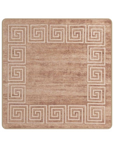 Runner Tappeto MARSA Bianco 100 x 100 cm Poliestere e PVC 2