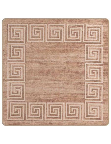 Runner Tappeto MARSA Bianco 100 x 100 cm Poliestere e PVC