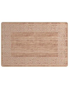 Runner Tappeto MARSA Bianco 100 x 150 cm Poliestere e PVC 2