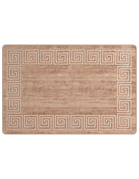 Runner Tappeto MARSA Bianco 100 x 150 cm Poliestere e PVC