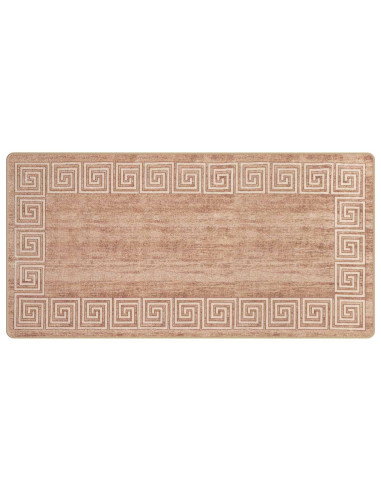 Runner Tappeto MARSA Bianco 100 x 200 cm Poliestere e PVC