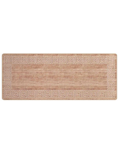 Runner Tappeto MARSA Bianco 100 x 250 cm Poliestere e PVC 2