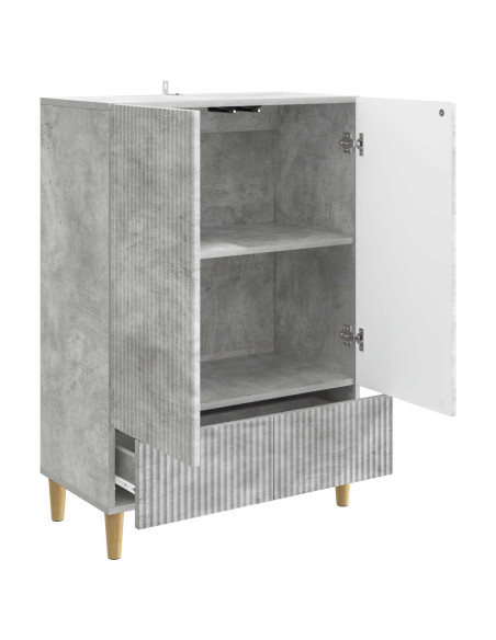 Credenza Grigio Cemento 66 x 34,5 x 95 cm Legno ingegnerizzato