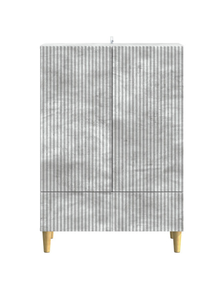 Credenza Grigio Cemento 66 x 34,5 x 95 cm Legno ingegnerizzato