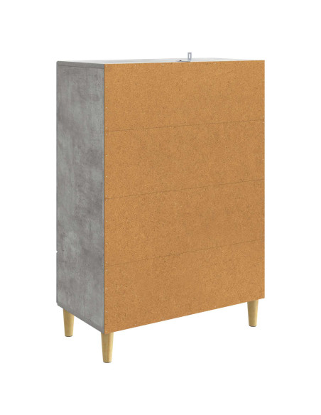 Credenza Grigio Cemento 66 x 34,5 x 95 cm Legno ingegnerizzato