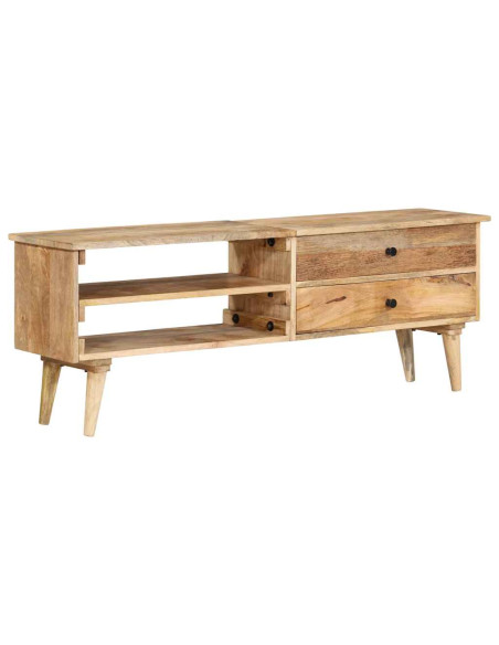 Mobile Porta TV 140x30x50 cm in Legno Massello di Mango