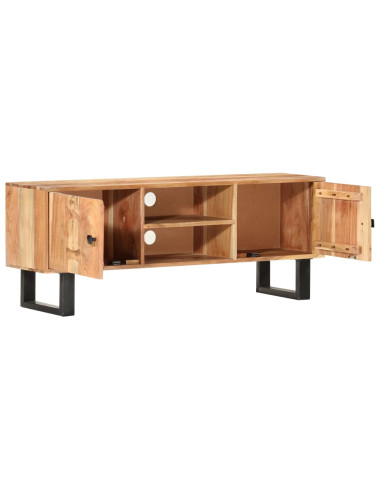 Mobile Porta TV 118x30x45 cm in Legno Massello di Acacia