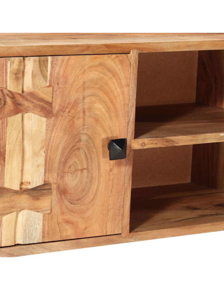 Mobile Porta TV 118x30x45 cm in Legno Massello di Acacia