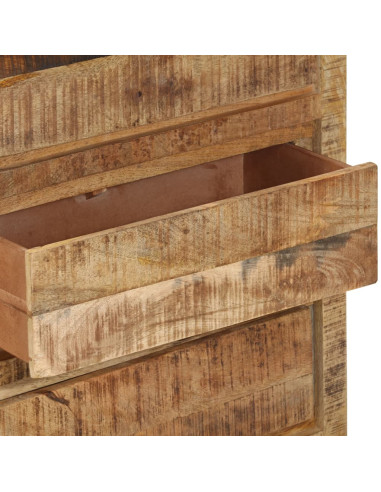 Cassettiera 60x33x75 cm in Legno Massello di Mango