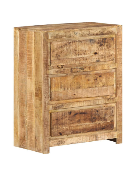 Cassettiera 60x33x75 cm in Legno Massello di Mango