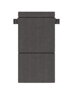 Divano Letto Pieghevole Grigio scuro 190 x 100 x 15 cm 2