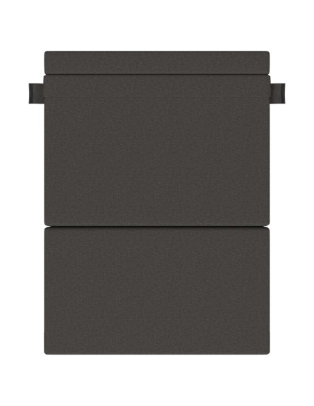 Divano Letto Pieghevole Grigio scuro 203 x 152 x 15 cm Tessuto