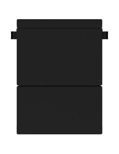Divano Letto Pieghevole Nero 203 x 152 x 15 cm Tessuto 2