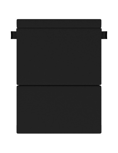 Divano Letto Pieghevole Nero 203 x 152 x 15 cm Tessuto