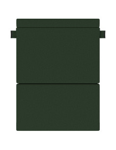 Divano Letto Pieghevole Verde Scuro 203 x 152 x 15 cm Tessuto 2