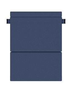 Divano Letto Pieghevole Blu 203 x 152 x 15 cm Tessuto 2
