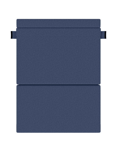 Divano Letto Pieghevole Blu 203 x 152 x 15 cm Tessuto