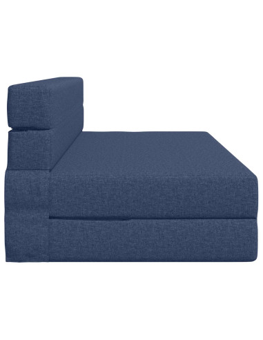 Divano Letto Pieghevole Blu 203 x 152 x 15 cm Tessuto