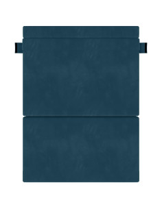 Divano Letto Pieghevole Blu 203 x 152 x 15 cm Velluto 2