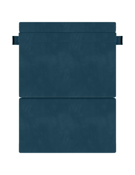 Divano Letto Pieghevole Blu 203 x 152 x 15 cm Velluto