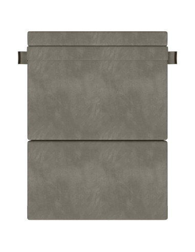 Divano Letto Pieghevole Grigio chiaro 203 x 152 x 15 cm Velluto