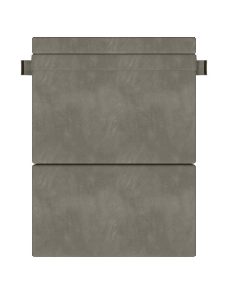 Divano Letto Pieghevole Grigio chiaro 203 x 152 x 15 cm Velluto