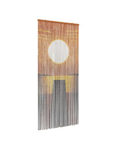 Tenda per Porta Antinsetti multicolore 200 x 90 cm Bambù 2