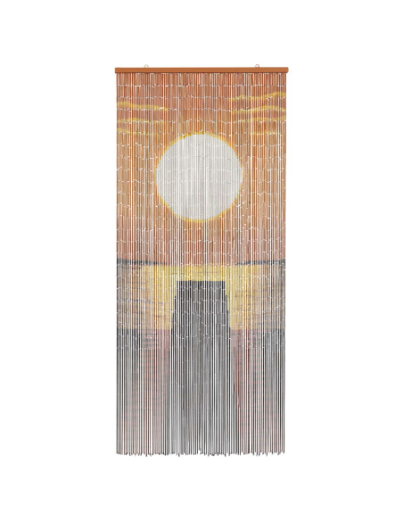 Tenda per Porta Antinsetti multicolore 200 x 90 cm Bambù