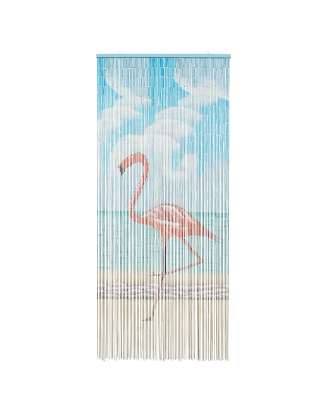 Tenda per Porta Antinsetti multicolore 200 x 90 cm Bambù