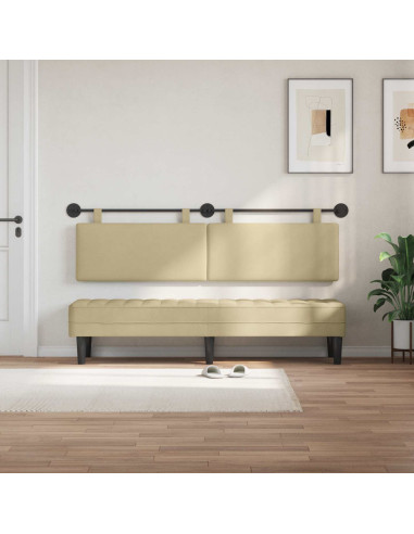 Testata appesa Tinta unita Grigio Verde Chiaro 170 x 55 x 5 cm