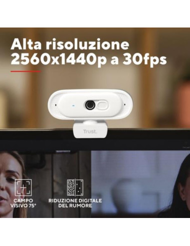 TOMAR 2K QHD WEBCAM WHITE