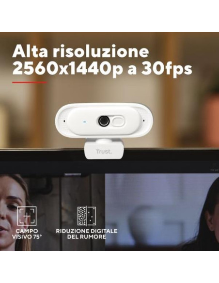 TOMAR 2K QHD WEBCAM WHITE