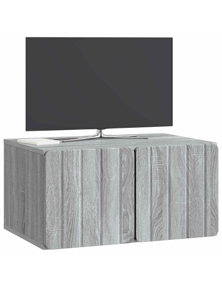 Mobile Porta TV da Muro Grigio Sonoma 59,5 x 41 x 30 cm