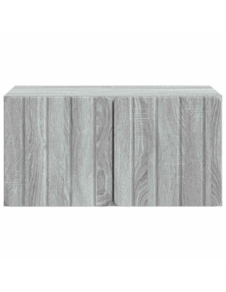 Mobile Porta TV da Muro Grigio Sonoma 59,5 x 41 x 30 cm