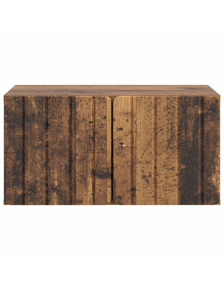 Mobile Porta TV da Muro Legno antico 59,5 x 41 x 30 cm