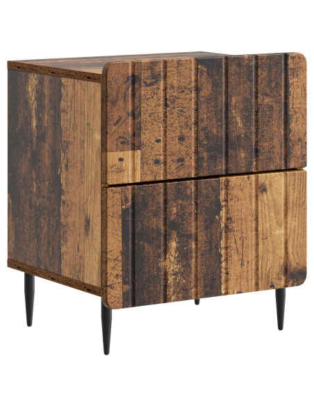 Armadio da Notte 2 pcs Legno antico 43 x 34,5 x 49,5 cm