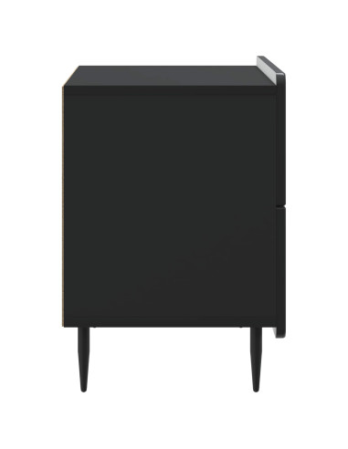 Armadio da Notte Nero 62 x 34,5 x 49,5 cm Legno ingegnerizzato