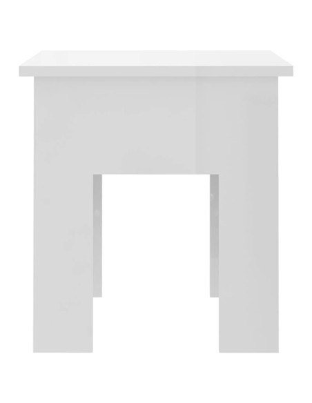 Tavolino da Salotto Bianco 40x40x42 cm in Truciolato