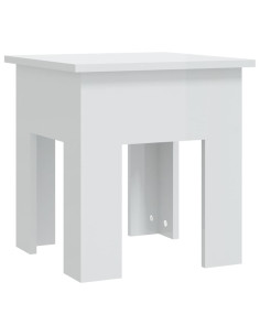 Tavolino da Salotto Bianco 40x40x42 cm in Truciolato 2