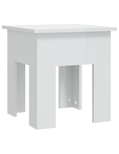 Tavolino da Salotto Bianco 40x40x42 cm in Truciolato