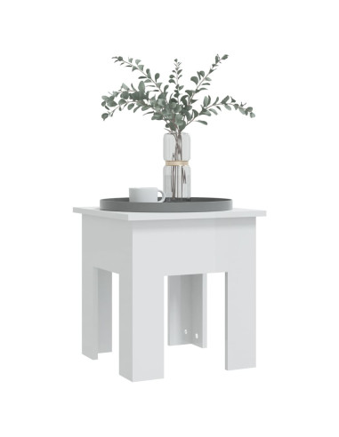 Tavolino da Salotto Bianco 40x40x42 cm in Truciolato
