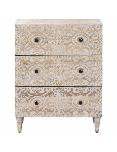 Credenza con Ripostiglio Bianco 60 x 33,5 x 75 cm