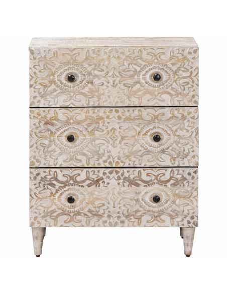 Credenza con Ripostiglio Bianco 60 x 33,5 x 75 cm