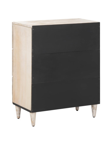 Credenza con Ripostiglio Bianco 60 x 33,5 x 75 cm