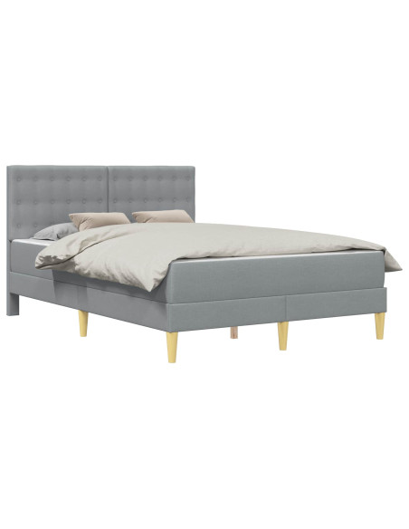 Struttura letto con materasso Grigio chiaro 120 x 190 cm