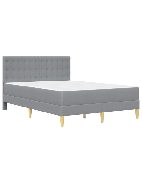 Struttura letto con materasso Grigio chiaro 120 x 190 cm