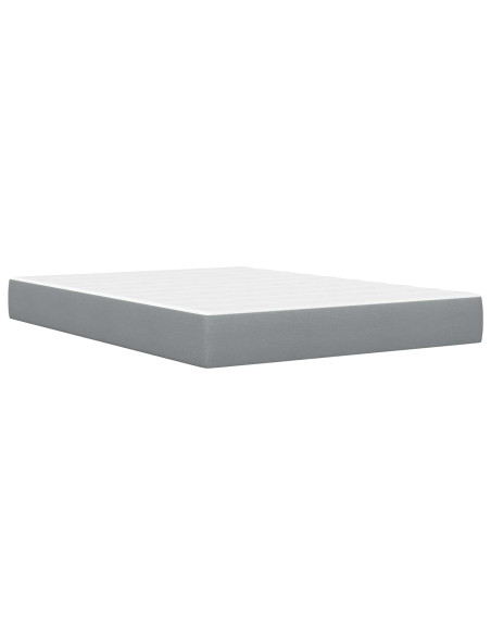 Struttura letto con materasso Grigio chiaro 120 x 190 cm