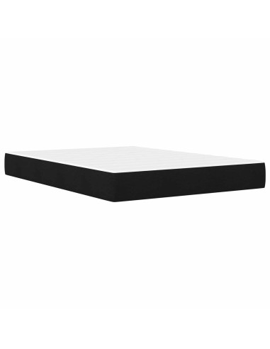 Struttura letto con materasso Nero 120 x 190 cm Tessuto